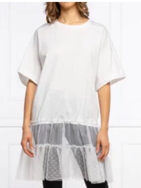 RED Valentino White Logo Tee